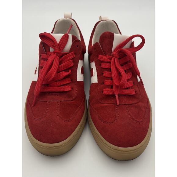 Cruza Low Profile Sneakers Red Suede Size 39 Retro Made in Portugal - Picture 12 of 12